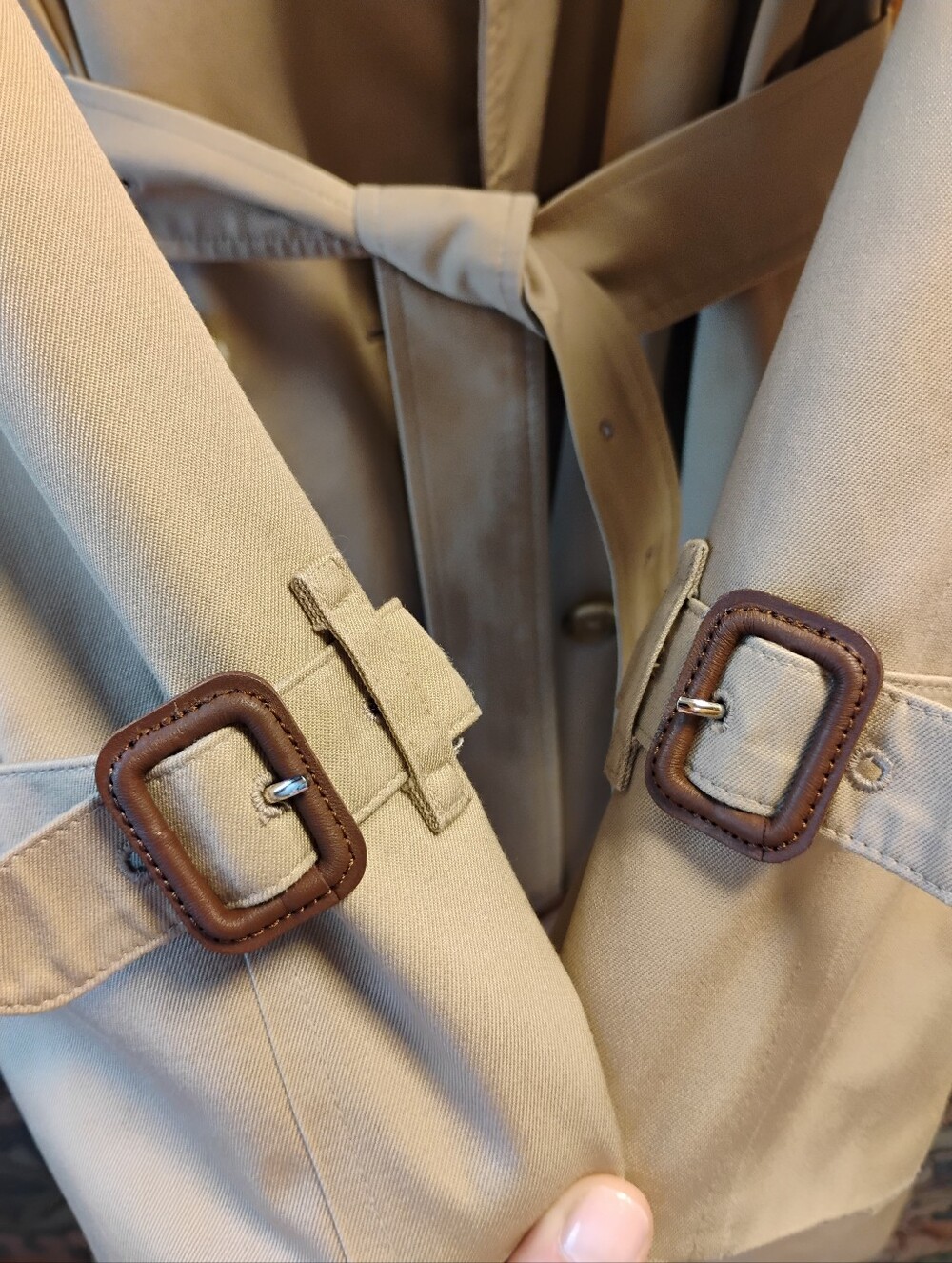 Vintage Burberry Beige Trench Coat with Removable Liner - Picture 8 of 16